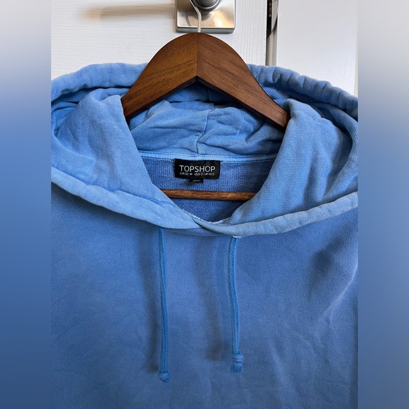 Top Shop Relaxed Oversized Hoodie, Royal Blue, X-Size Small - Picture 3 of 5